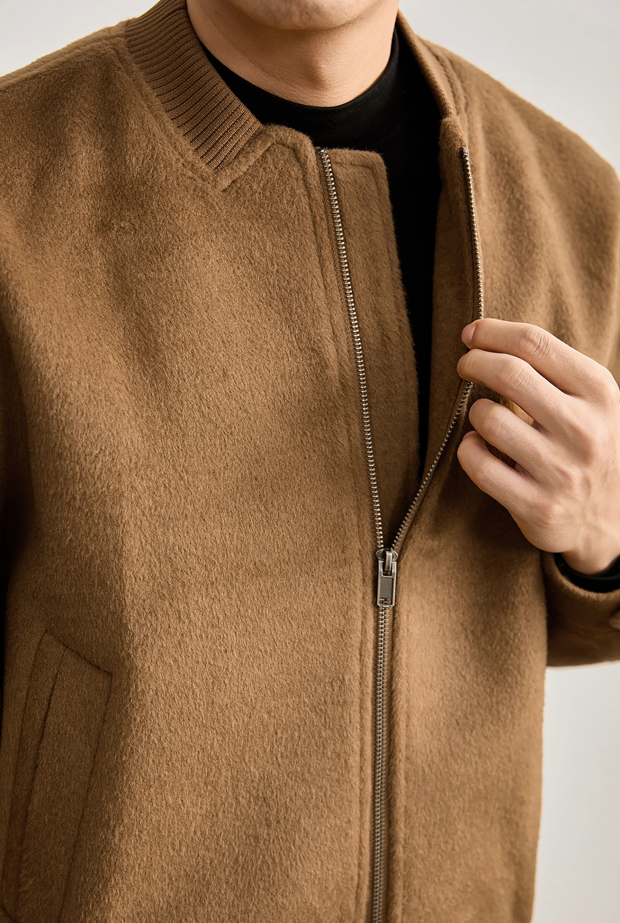 Aurelio Wool-Blend Bomber Jacket
