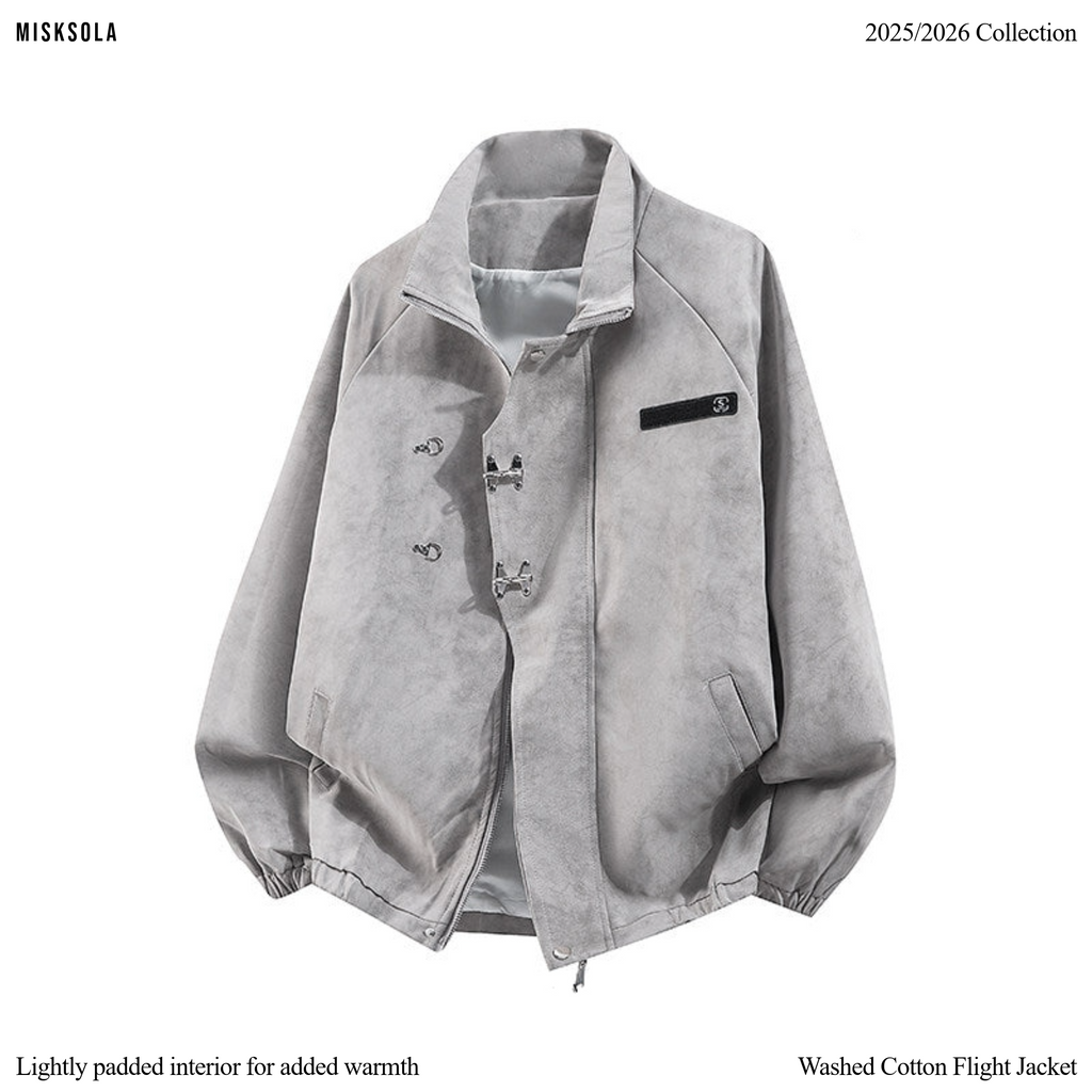 Washed Cotton Flight Jacket