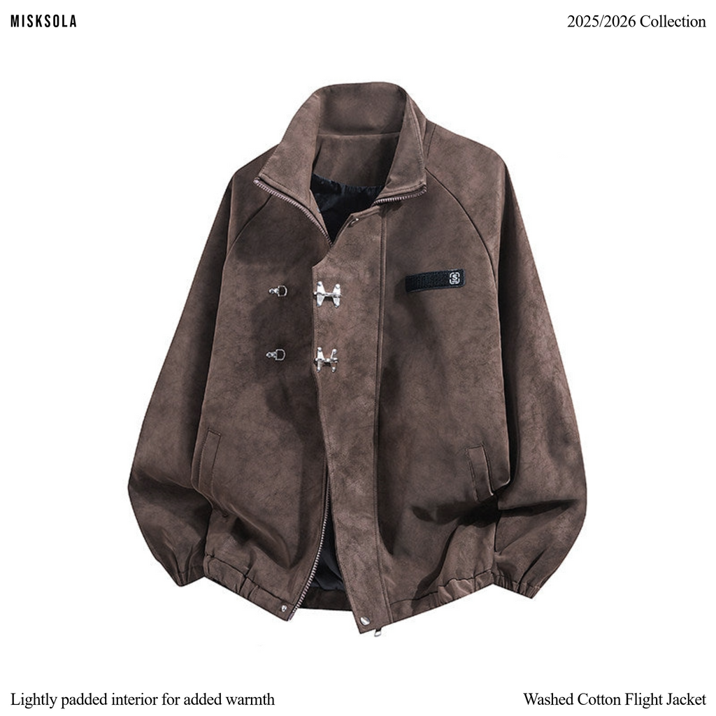 Washed Cotton Flight Jacket