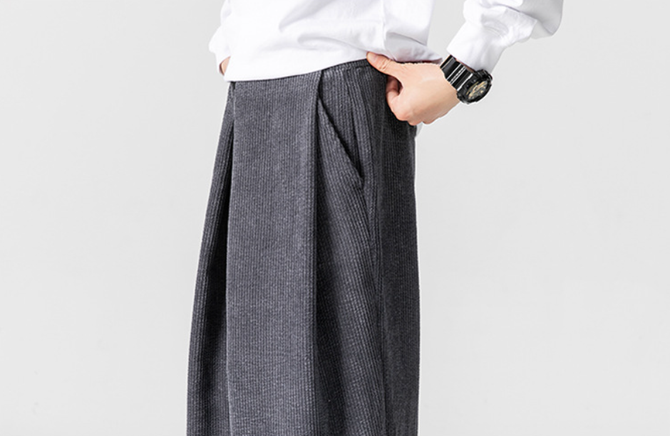 Callum | Wide-Leg Corduroy Trousers