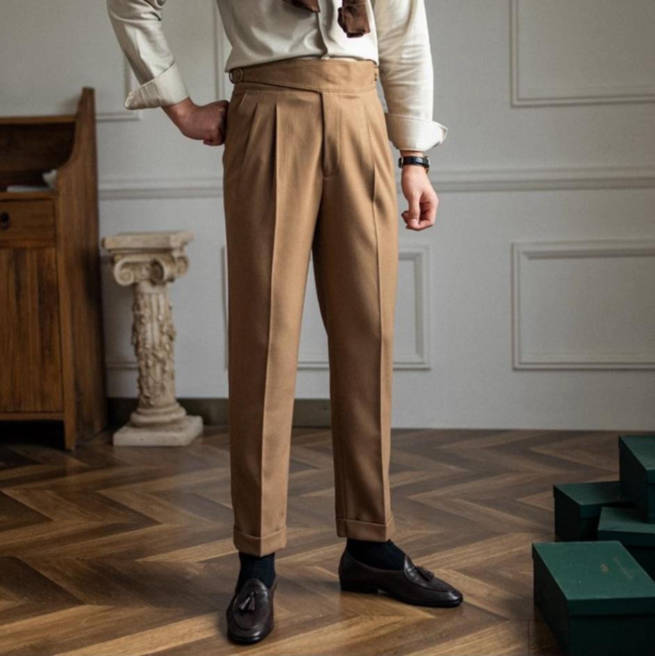 Bexley | High-Waist Naples Straight Trousers