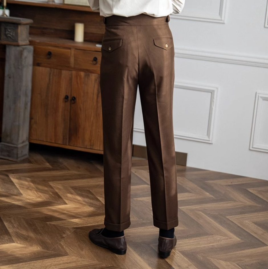 Bexley | High-Waist Naples Straight Trousers