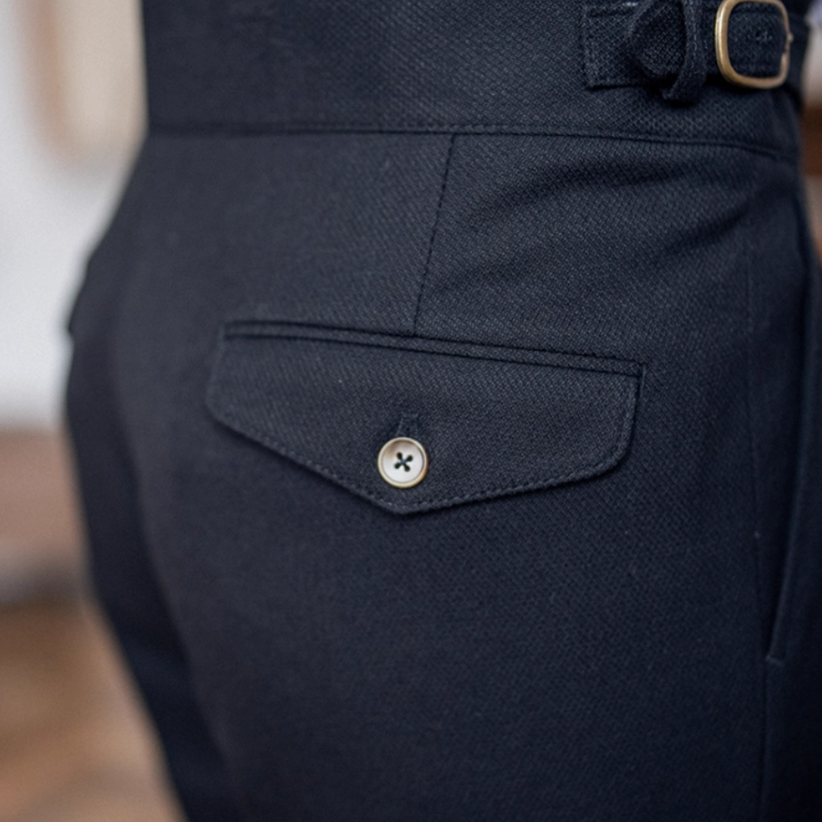 Bexley | High-Waist Naples Straight Trousers