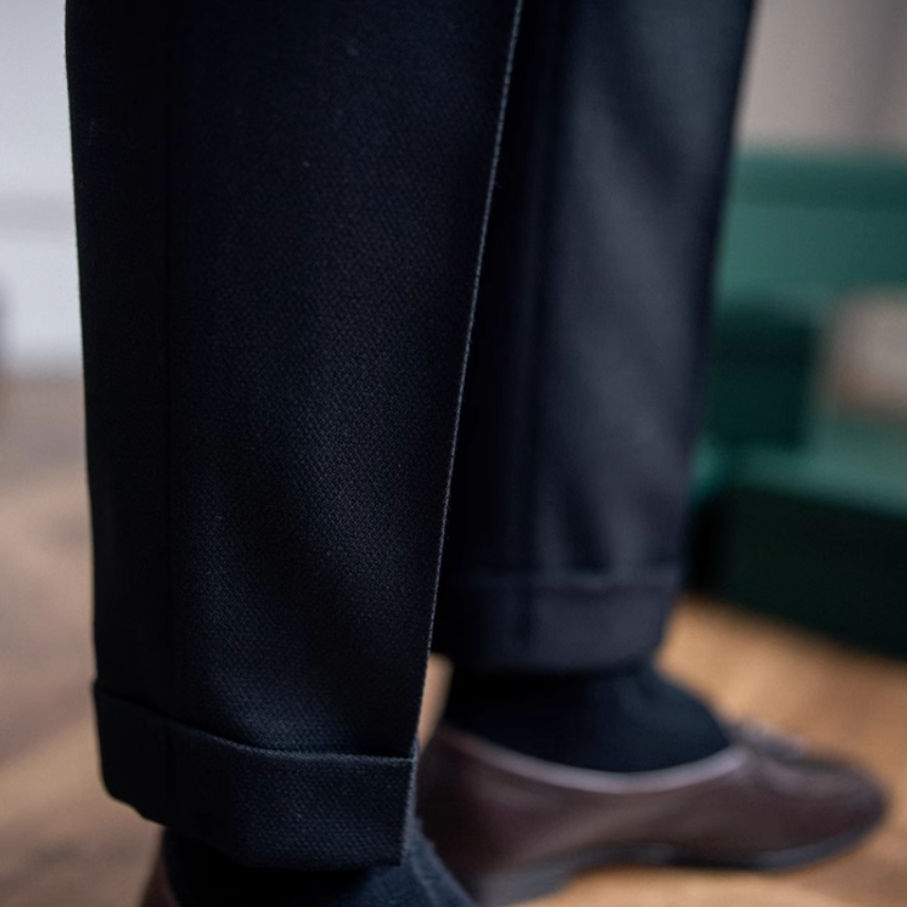 Bexley | High-Waist Naples Straight Trousers