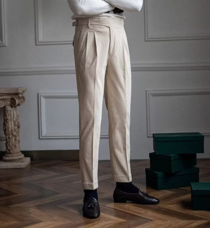 Callum | Vintage Corduroy Straight Trousers