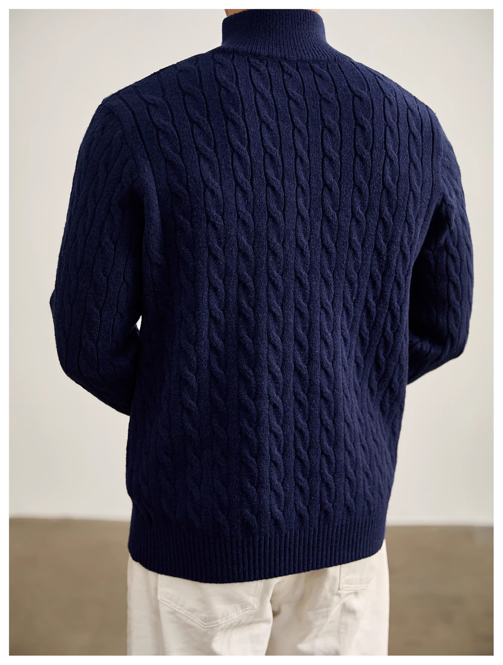 Harrow | Cable Knit Half-Zip Sweater