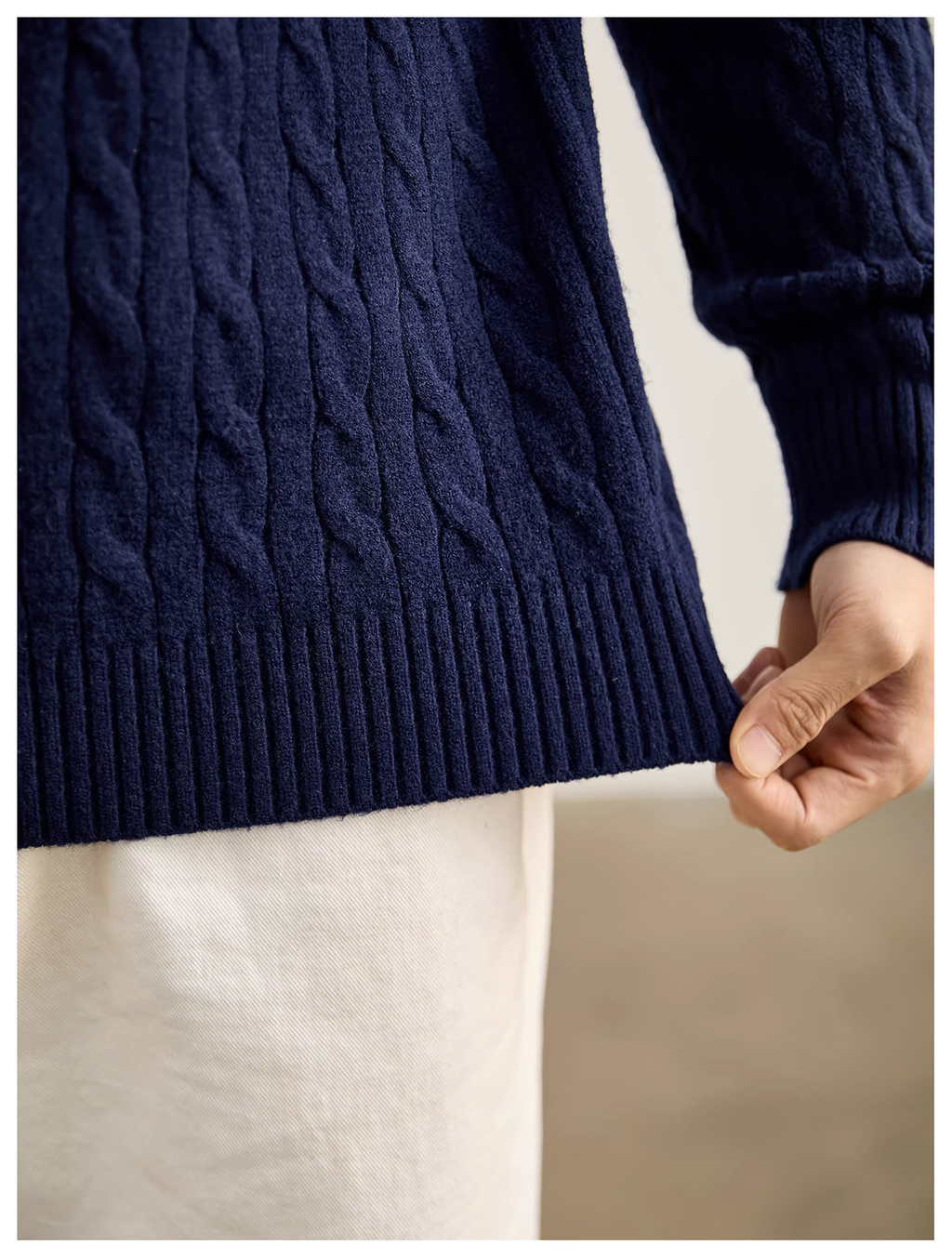 Harrow | Cable Knit Half-Zip Sweater