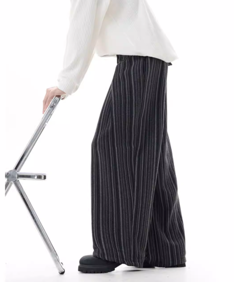 Ridgeway Cable Knit Wide-Leg Trousers