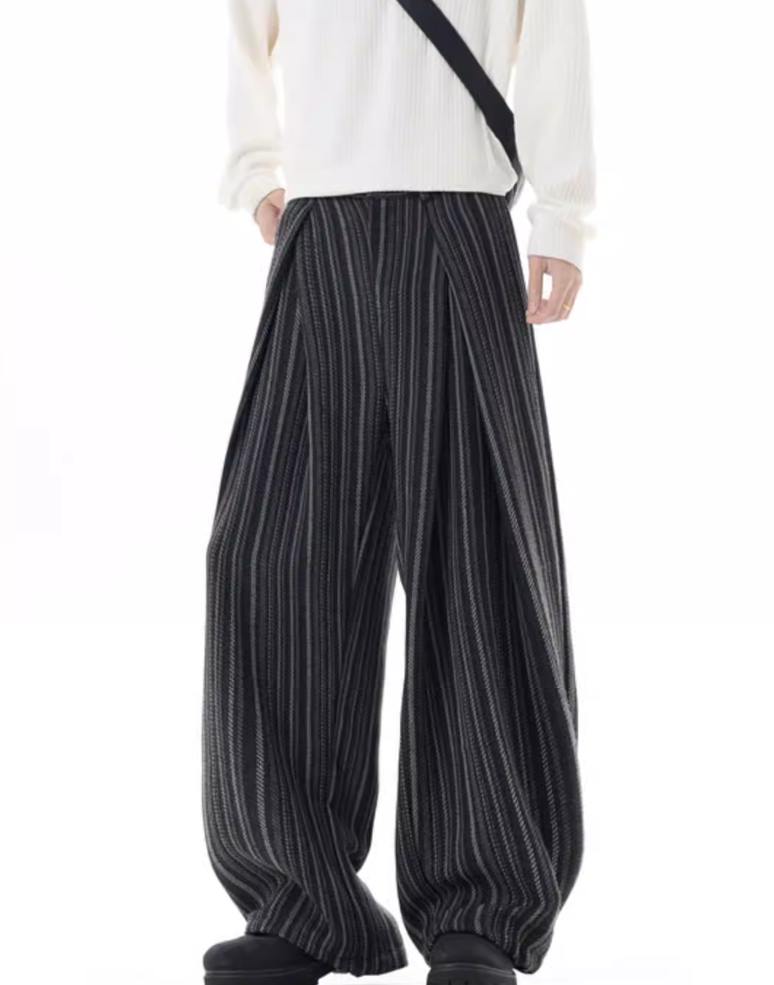 Ridgeway Cable Knit Wide-Leg Trousers