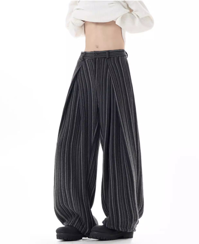 Ridgeway Cable Knit Wide-Leg Trousers