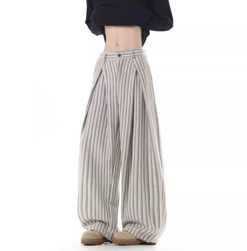 Ridgeway Cable Knit Wide-Leg Trousers
