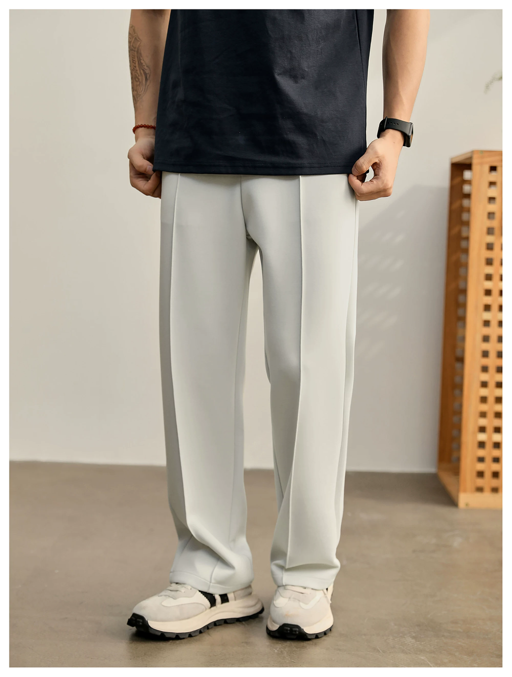 Lioren Split-Seam Straight Trousers