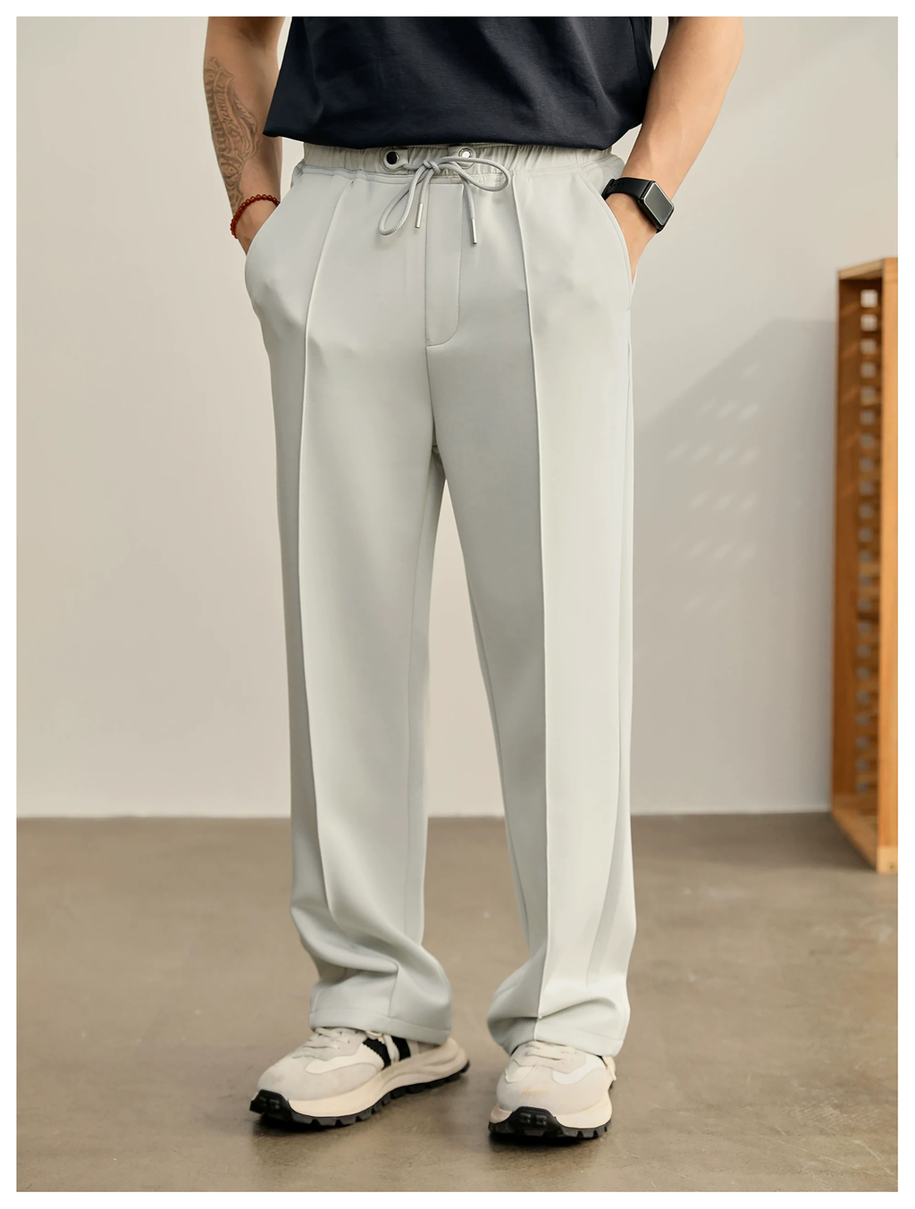 Lioren Split-Seam Straight Trousers