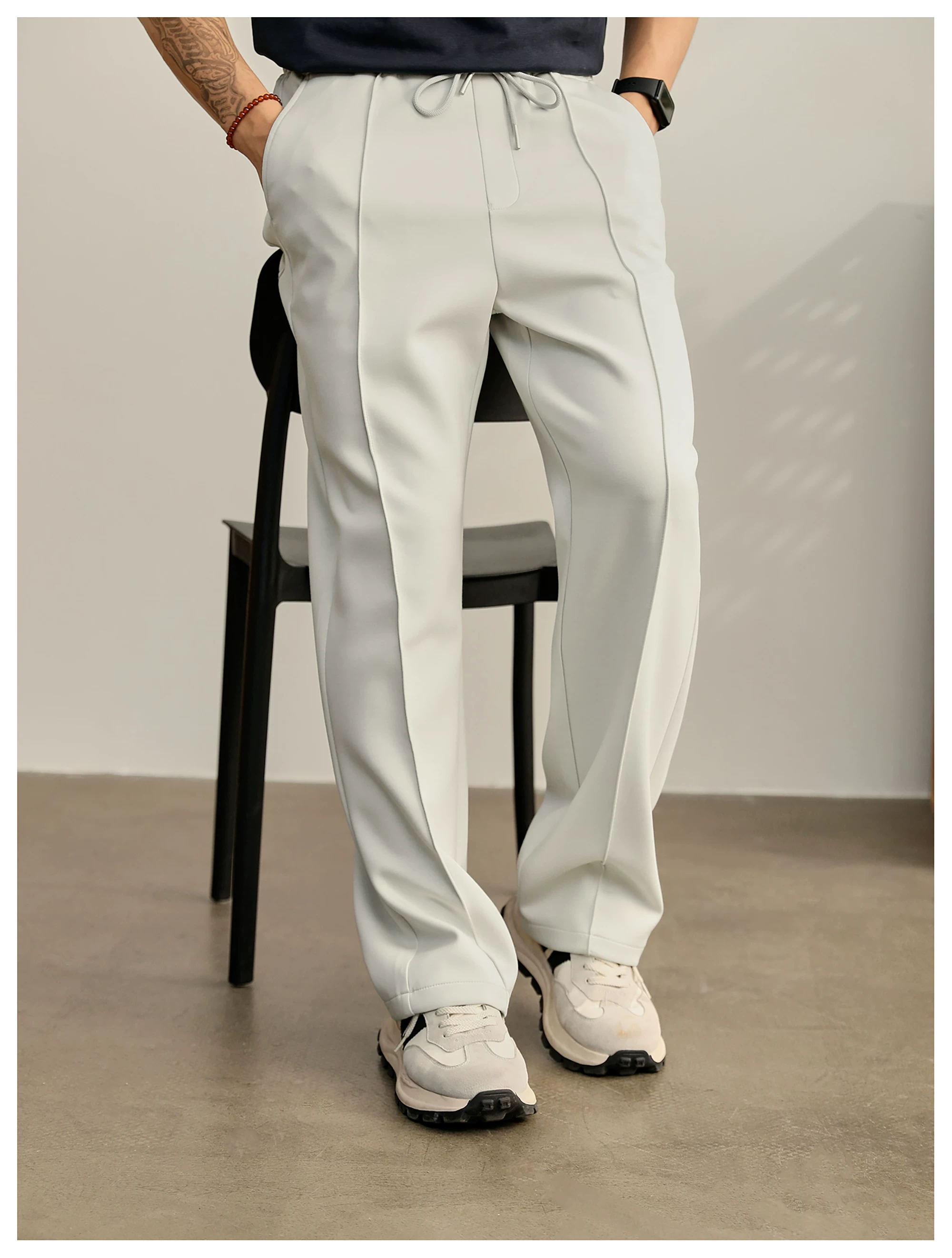 Lioren Split-Seam Straight Trousers