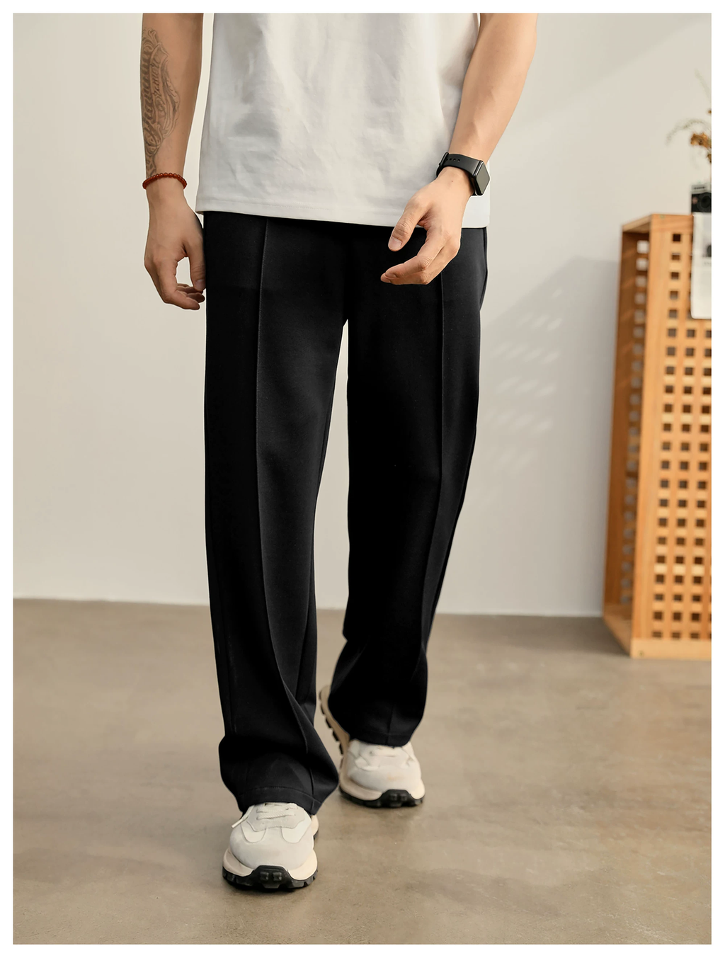 Lioren Split-Seam Straight Trousers