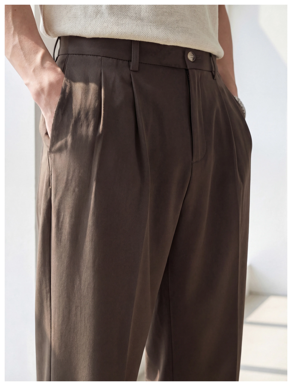 Montel Double-Pleat Relaxed Trousers