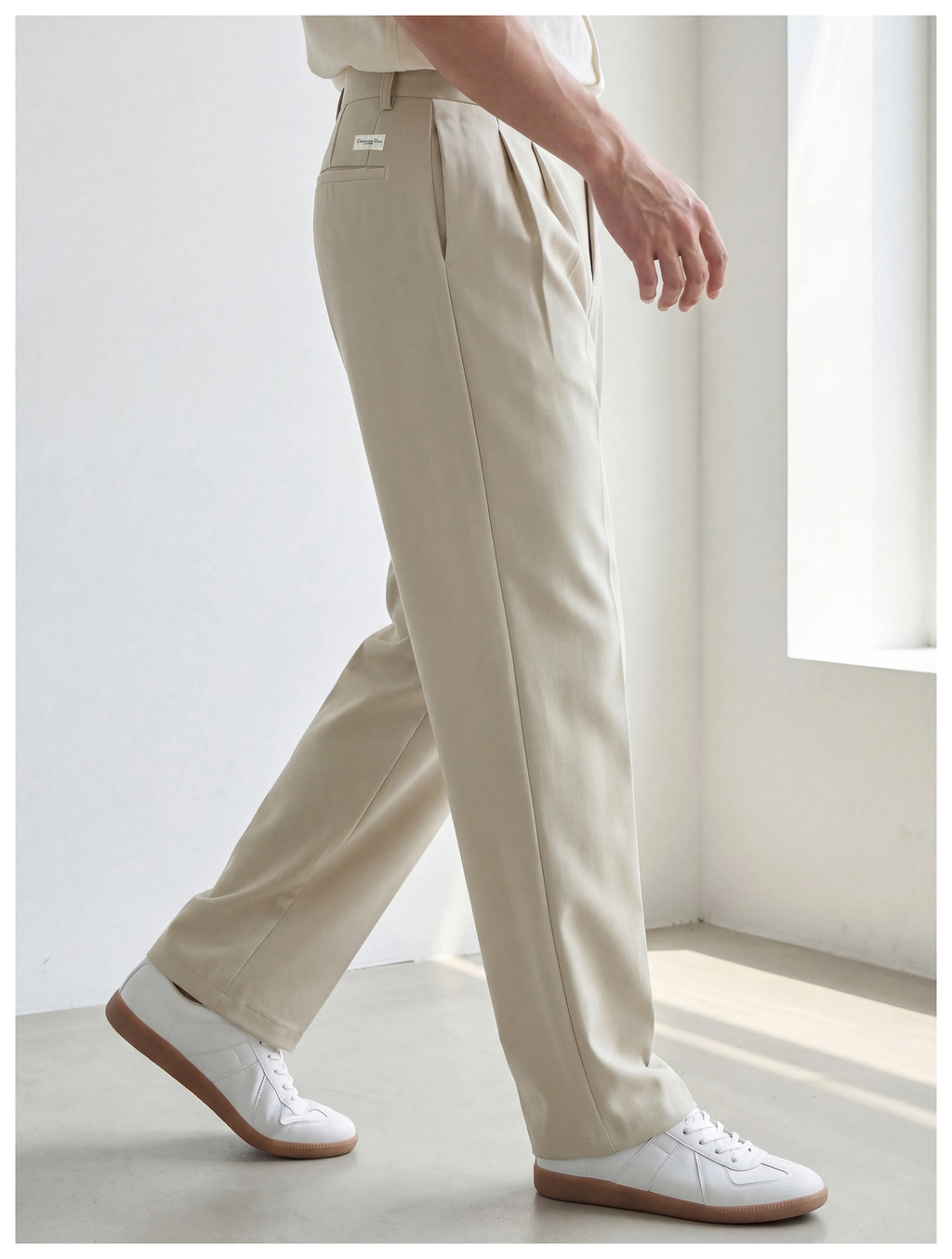 Montel Double-Pleat Relaxed Trousers