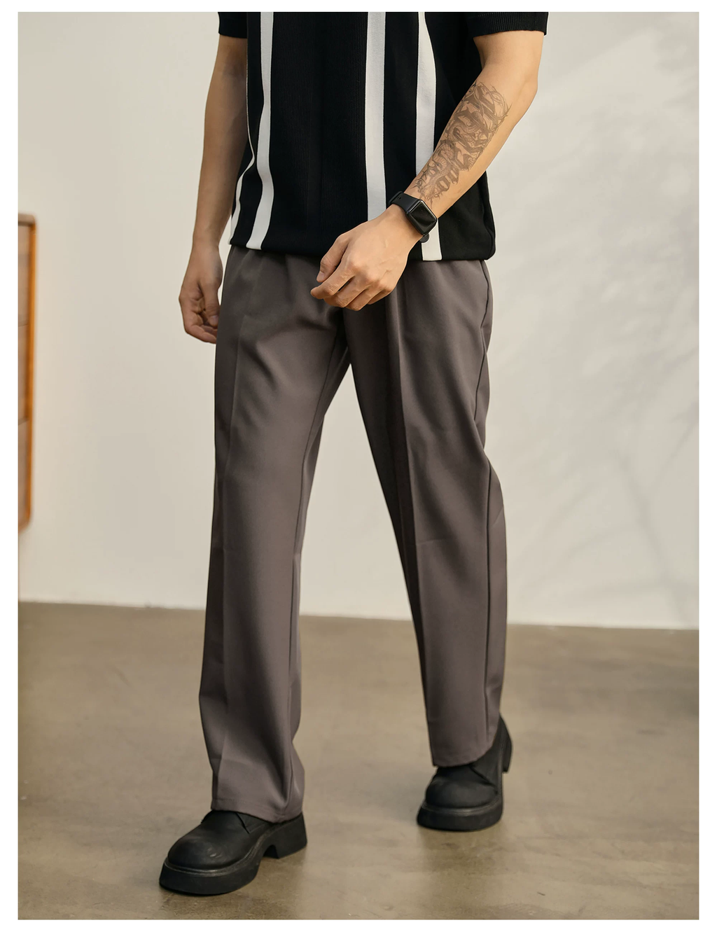 Lorenzo Drawcord Pleated Trousers