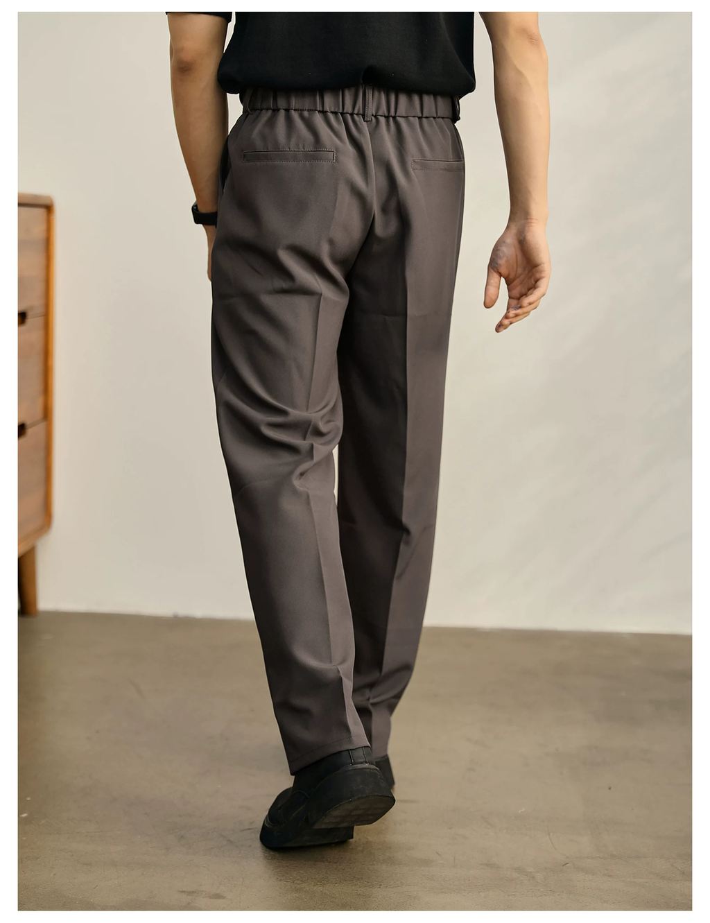 Lorenzo Drawcord Pleated Trousers