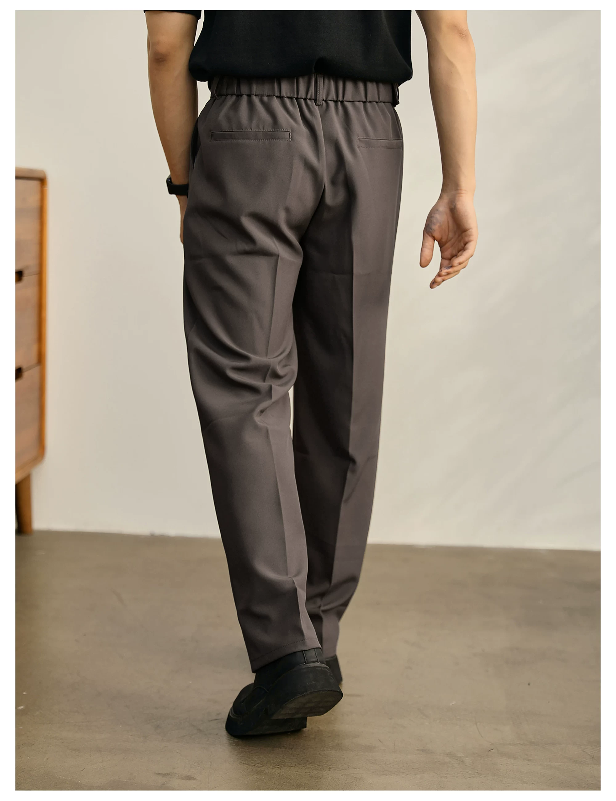 Lorenzo Drawcord Pleated Trousers