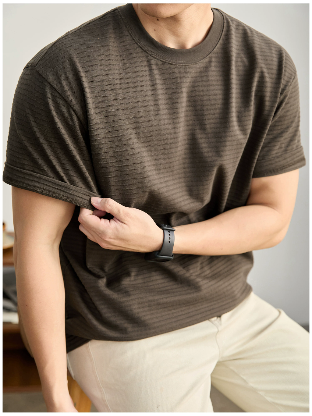 Arlo Textured Cotton Tee