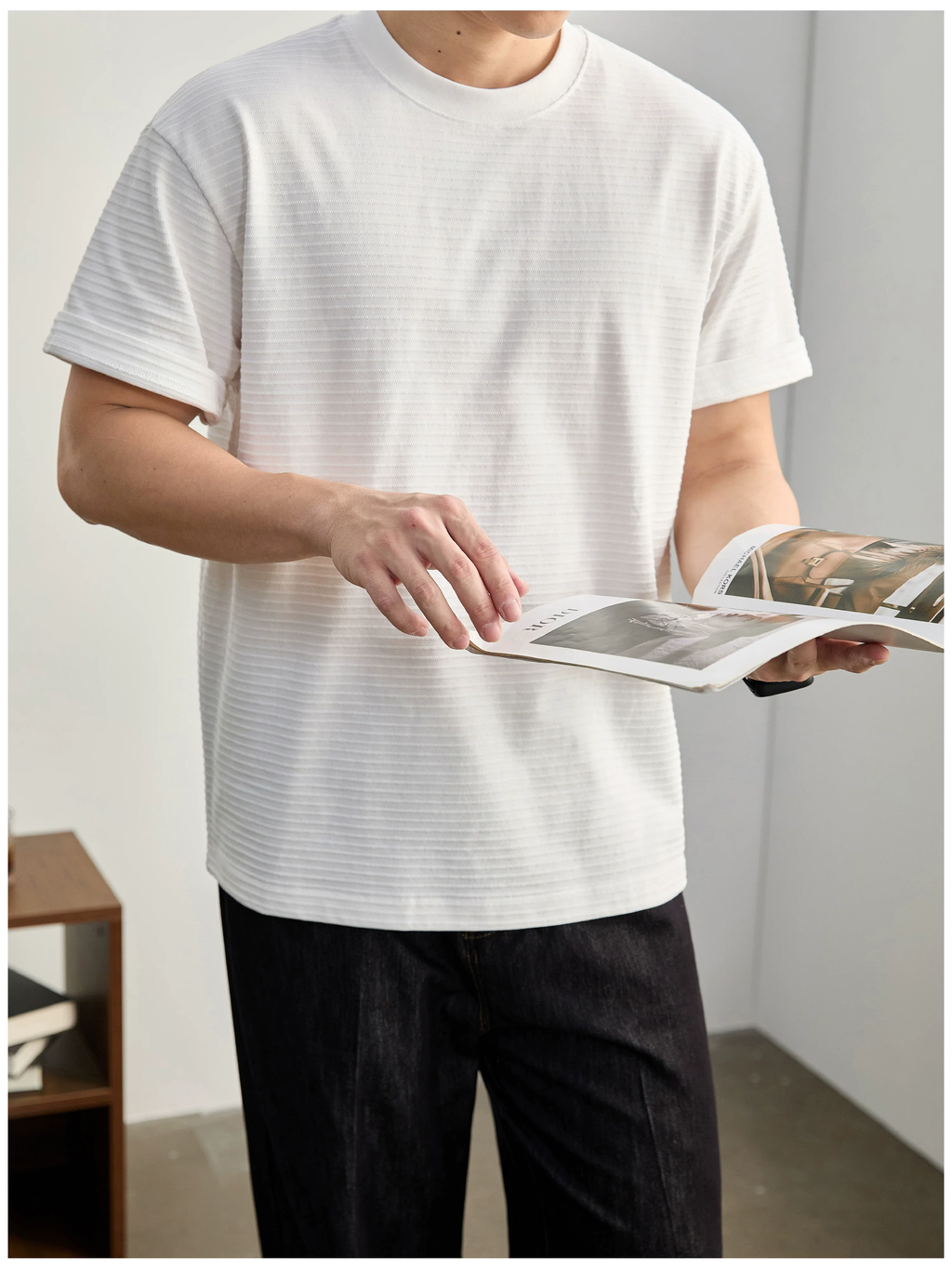 Arlo Textured Cotton Tee