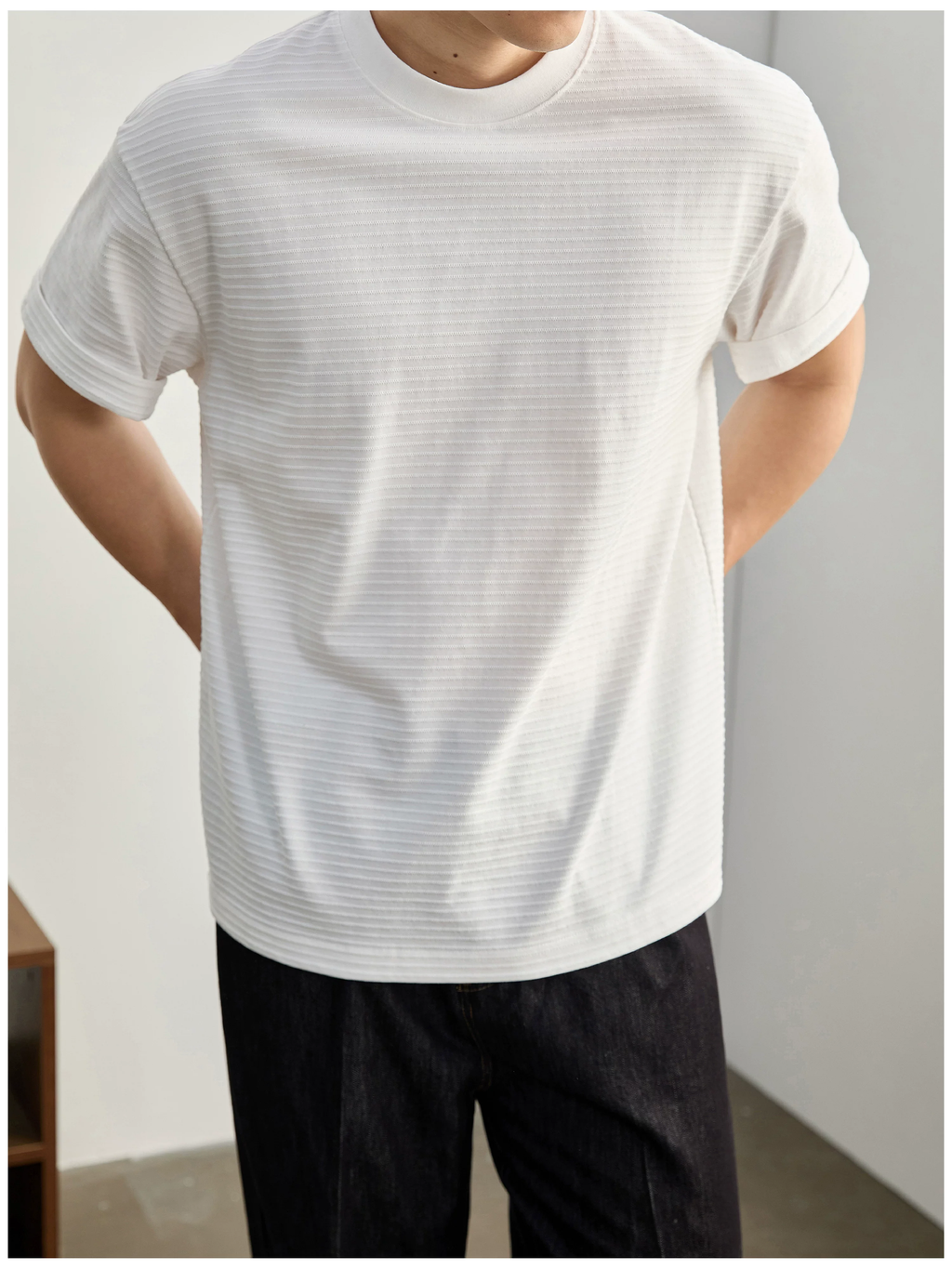 Arlo Textured Cotton Tee