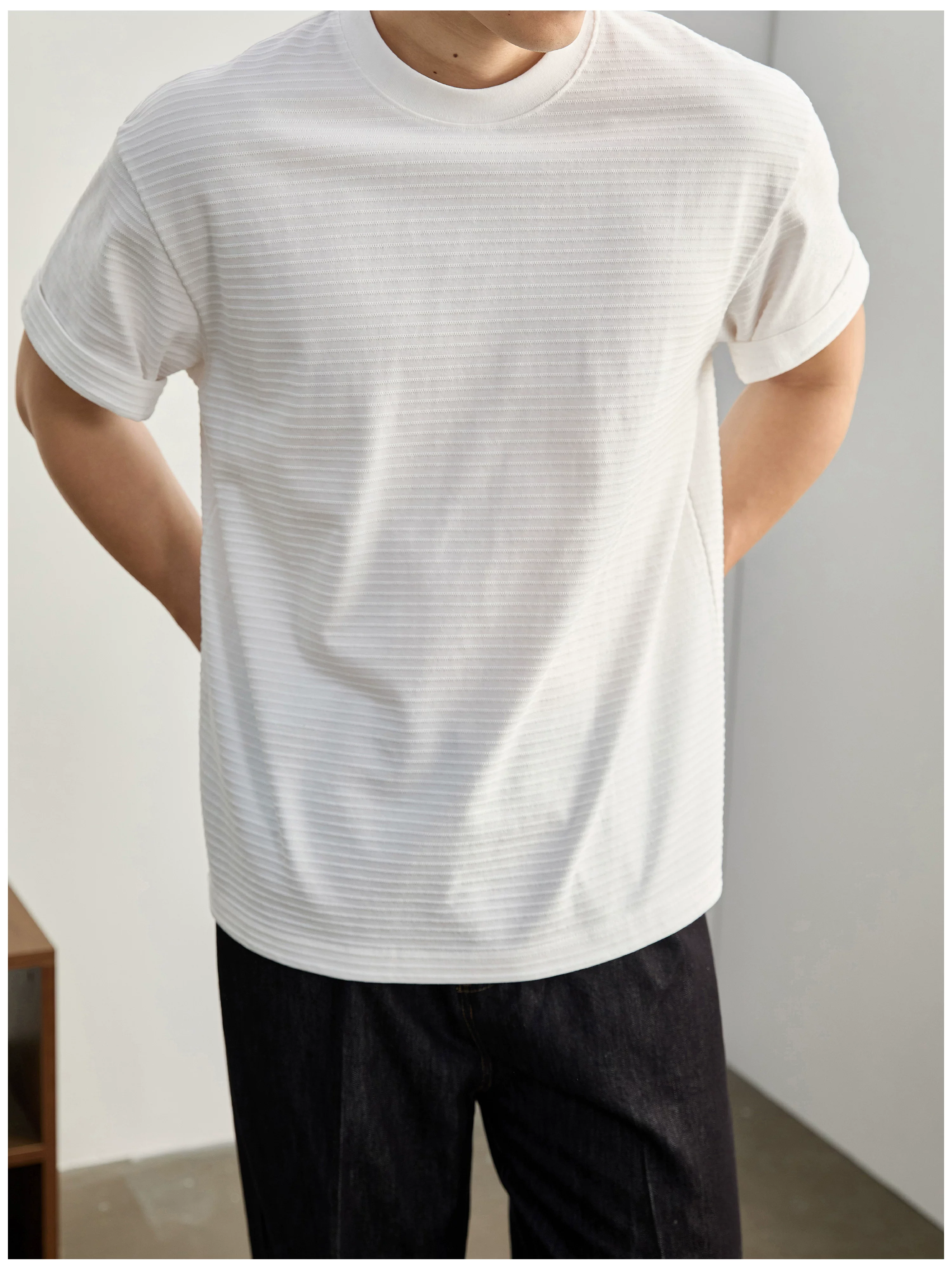 Arlo Textured Cotton Tee