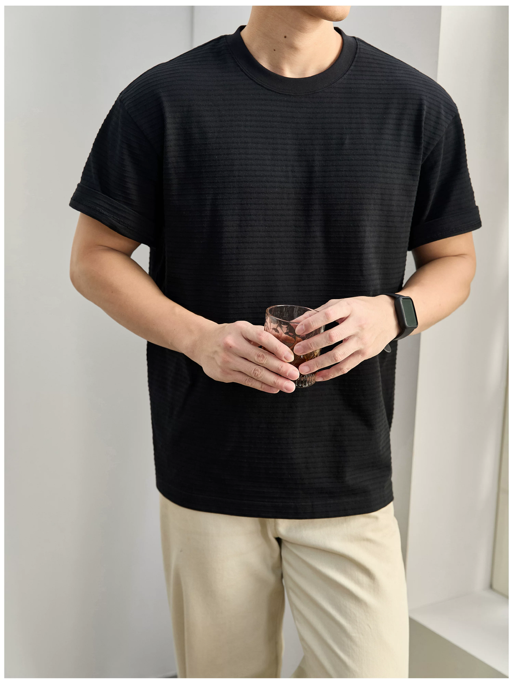 Arlo Textured Cotton Tee
