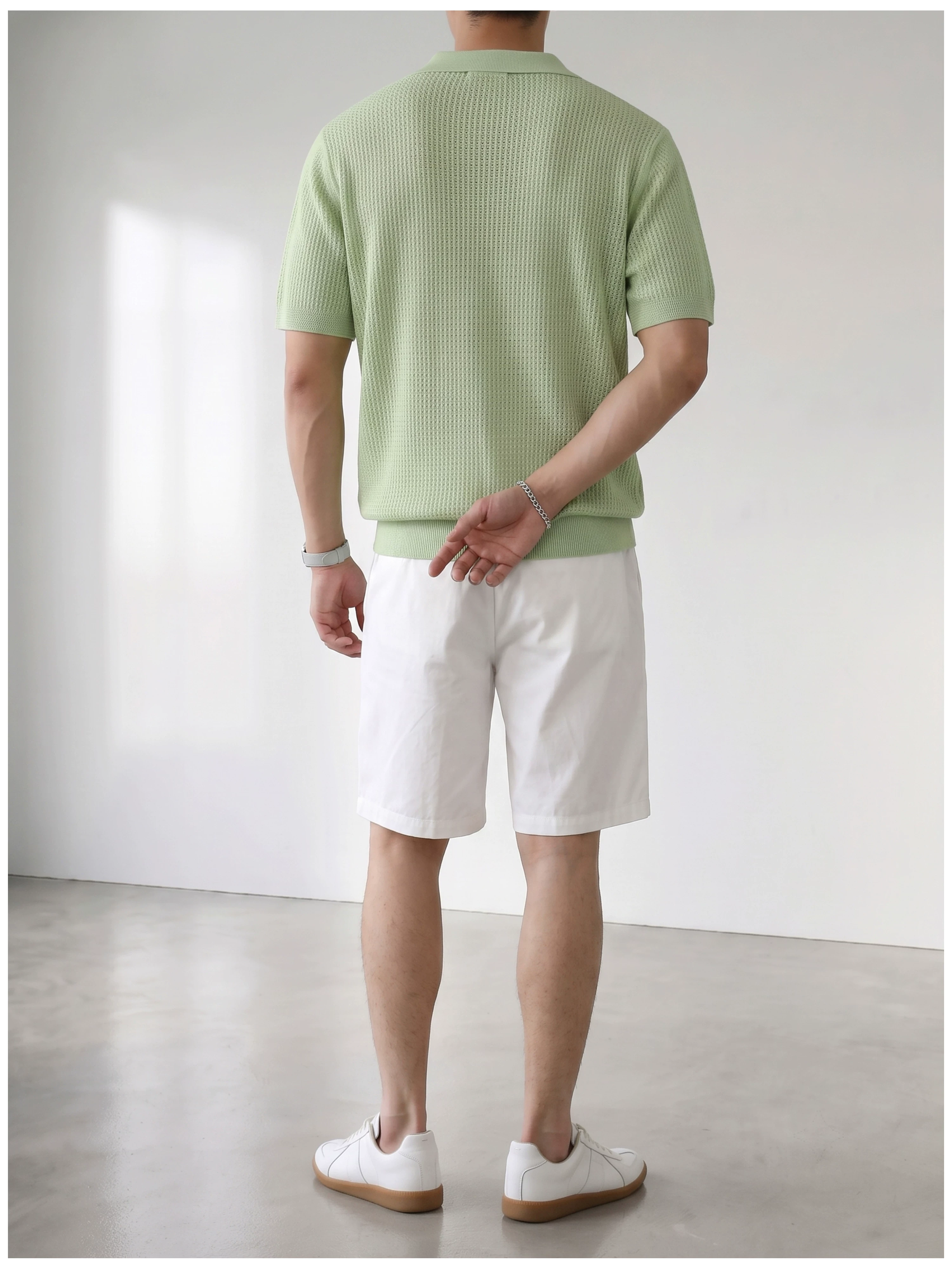 Theo Open Knit Polo
