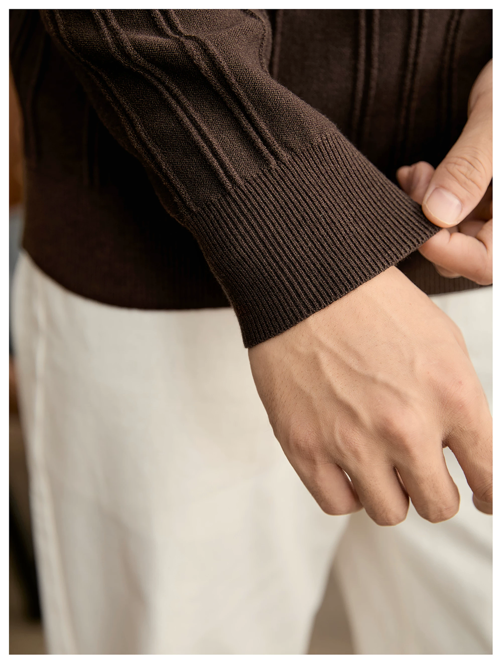 Arden Rib Half-Zip Polo