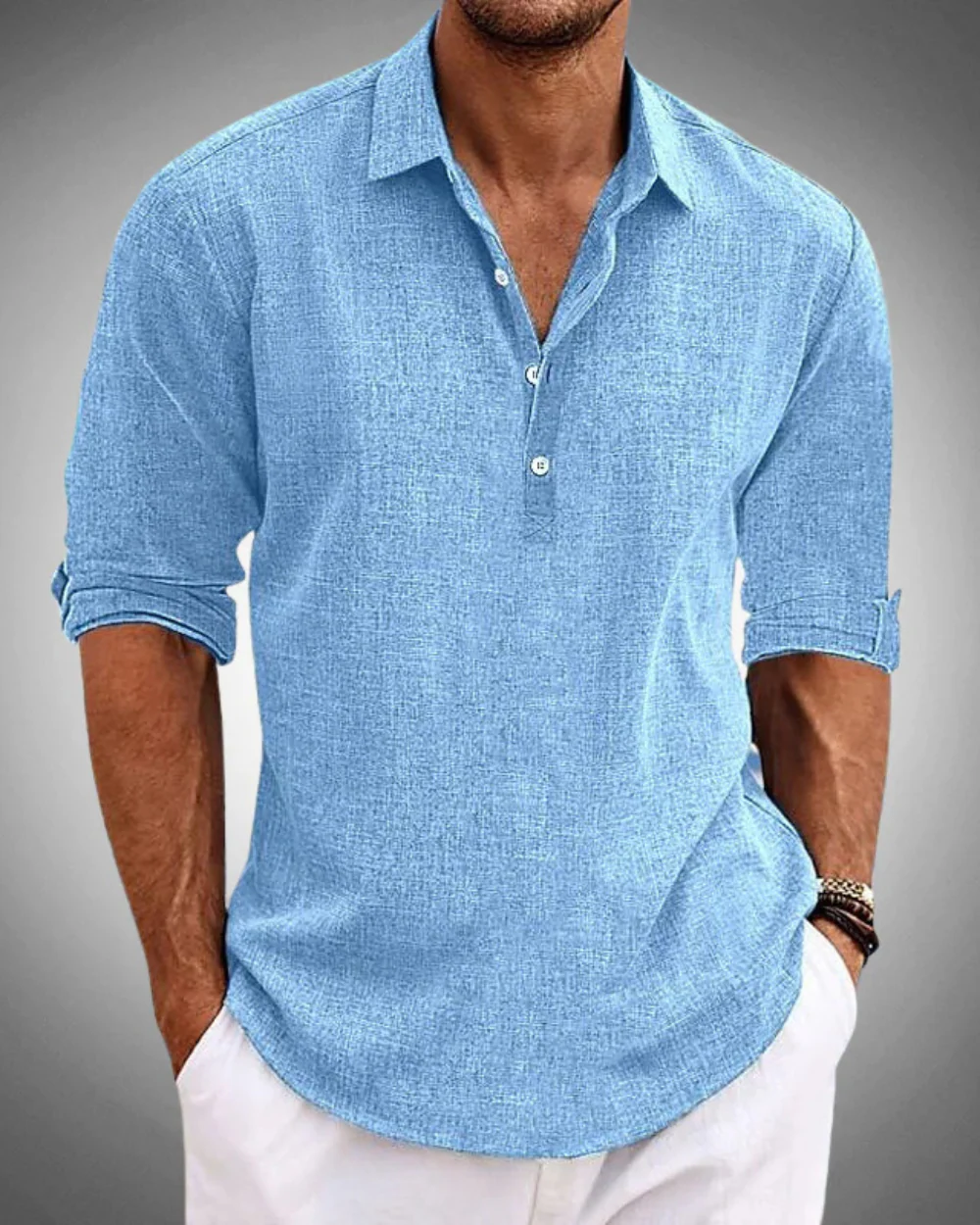 Brenton Coastal Linen Blend Shirt
