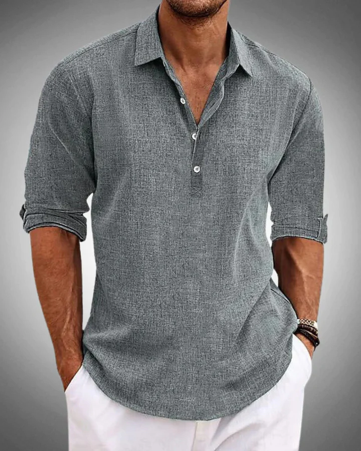 Brenton Coastal Linen Blend Shirt