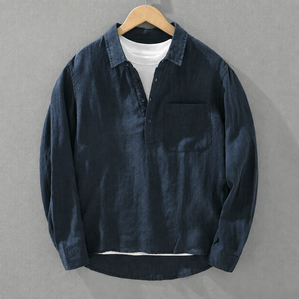 Soren Linen Pullover Shirt